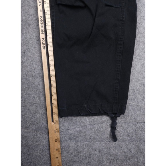 Alpha Industries Cargo Pants Men's 30 (FITS 30 x 29) Black Drawstring Ankle - Picture 9 of 11